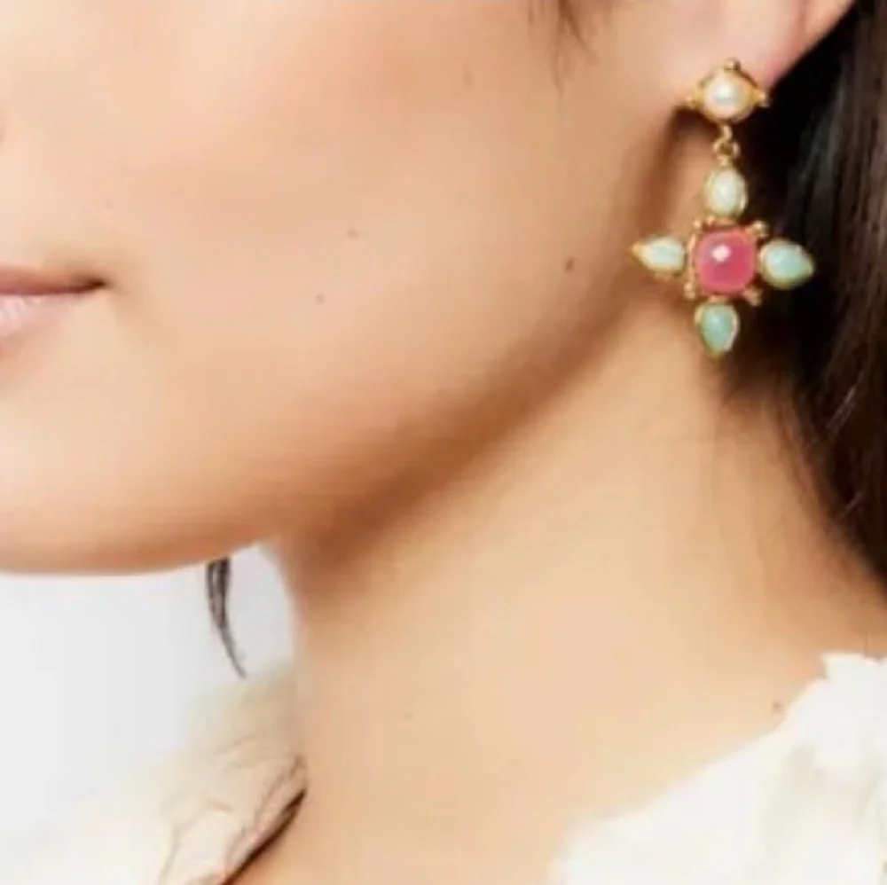 💕▪️Piper K ▪️ Reconstituted Gold Tike Green Aventurine  Earrings Necklace Set